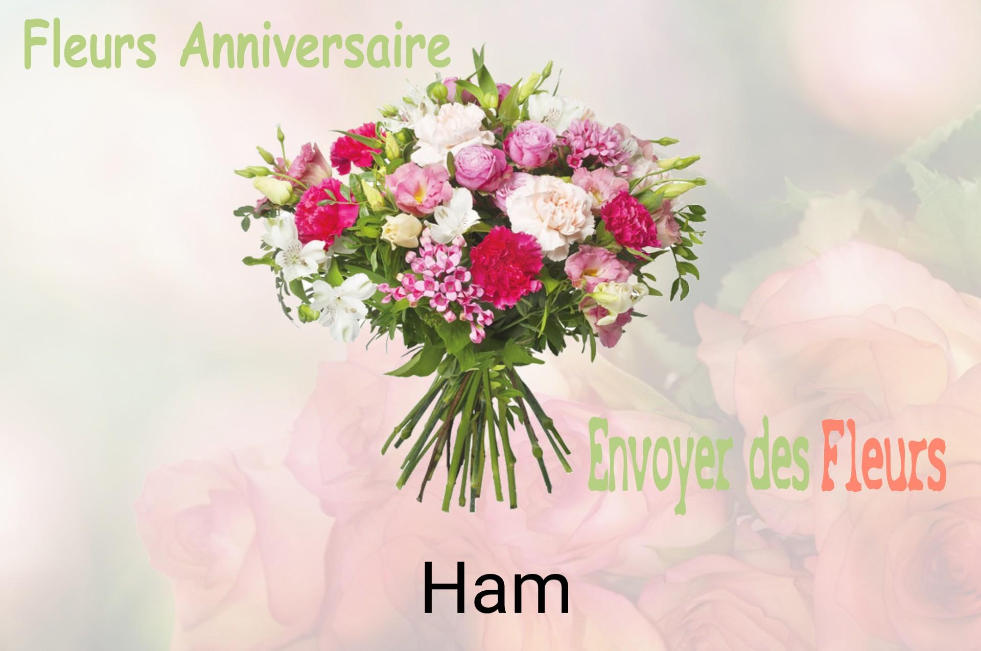 Bouquet de fleurs d’anniversaire livré à Ham